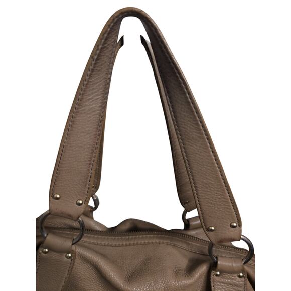 Michael kors Y2K chunky buckle duffle tan leather shoulder bag - Picture 10 of 13